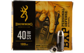 Browning Ammo B191700401 BXP X-Point 40 S&W 180 GR HP - 20rd Box