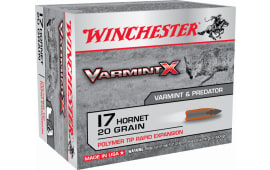 Winchester Ammo X17P Varmint X 17 Hornet 20 gr Polymer Tip Rapid Expansion - 20rd Box