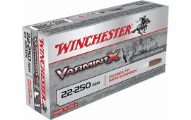 Winchester Ammo X22250PLF Varmint X 22-250 Remington 38 GR Lead-Free - 20rd Box