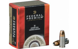 Federal P9HS1 Premium 9mm Hydra-Shok Jacketed Hollow Point 124 GR - 20rd Box