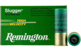 Remington Ammunition SPHV12RS Slugger High Velocity 12GA 2.75" 7/8oz Slug Shot - 5sh Box