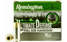Remington Ammunition HD45APC Ultimate Defense Full Size Handgun 45 ACP 185 GR Brass Jacket Hollow Point - 20rd Box