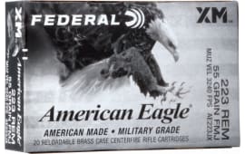 Federal AE223JX American Eagle 223 Rem 55 gr Full Metal Jacket Boat-Tail (FMJBT) - 20rd Box