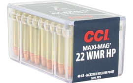 CCI 0024 Varmint Maxi Mag 22 Win Mag Jacketed Hollow Point 40 GR - 50rd Box