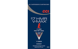 CCI 0049 17HMR 17 HMR Poly-Tip V-Max 17 GR - 50rd Box