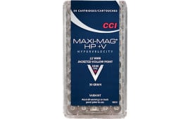 CCI 0059 Varmint Maxi Mag HP +V 22 Win Mag Jacketed Hollow Point 30 GR - 50rd Box