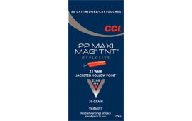 CCI 0063 Varmint Maxi Mag 22 Win Mag Jacketed Hollow Point 30 GR - 50rd Box
