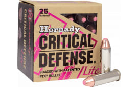 Hornady 90240 Critical Defense Lite 9mm Luger 100 GR Flex Tip Expanding - 25rd Box