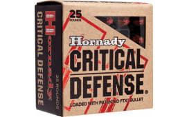 Hornady 91340 Critical Defense 40 Smith & Wesson (S&W) 165 GR Flex Tip Expanding - 20rd Box