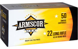 Armscor 50012PH 22 Long Rifle (LR) 40 GR Soft Point - 50rd Box