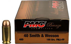 PMC 40DBP Battle Pack 40 Smith & Wesson 165 GR Full Metal Jacket, 3- 300 Rd Battle Packs in 900 Round Case