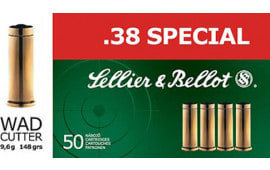 Sellier & Bellot SB38C Handgun 38 Special 158 GR Soft Point - 50rd Box