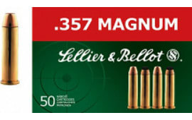 Sellier & Bellot SB357L Handgun 357 Magnum 158 Lead Flat Point 50Bx/20Case - 50rd Box