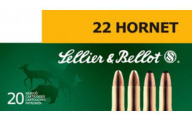 Sellier & Bellot SB22HA Rifle Training 22 Hornet 45 GR FMJ - 20rd Box