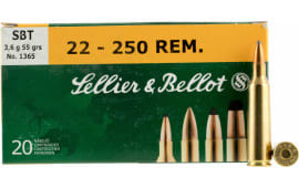 Sellier&Bellot SB22250A GameKing 22-250 Rem 55 GR Spitzer BT - 20rd Box