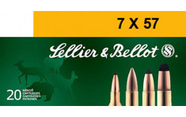 Sellier & Bellot SB757B Rifle 7X57mm Mauser 140 GR Soft Point - 20rd Box