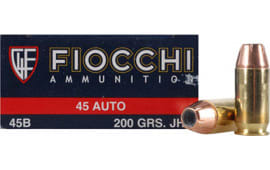Fiocchi 45B500 Shooting Dynamics 45 ACP 200 GR Jacketed Hollow Point - 50rd Box