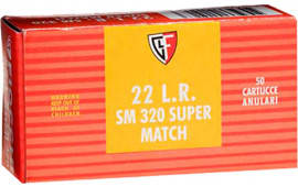 Fiocchi 22SM320 Super Match 22 Long Rifle (LR) 40 GR Round Nose - 50rd Box