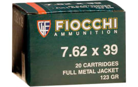 Fiocchi 762SOVA Shooting Dynamics 7.62x39mm 124 GR Full Metal Jacket - 20rd Box
