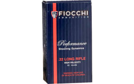 Fiocchi 22FHVCHP Shooting Dynamics 22 LR 38 GR Copper-Plated Hollow Point - 50rd Box