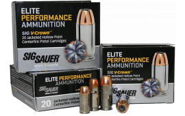 Sig Sauer E9MMA1-20 V-Crown 9mm Luger 115 GR Jacketed Hollow Point - 20rd Box