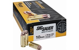 Sig Sauer E10MB1-50 Full Metal Jacket 10mm 180 GR FMJ - 50rd Box