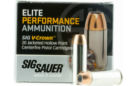 Sig Sauer E45LC1-20 V-Crown 45 Colt 230 GR Jacketed Hollow Point - 20rd Box