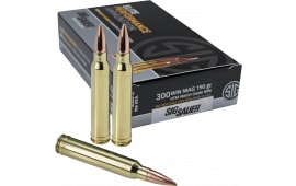 Sig Sauer E3WMM120 Match Grade 300 Winchester Magnum 190 GR Open Tip Match - 20rd Box