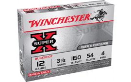 Winchester Ammo XB12L4 Super-X 12GA 3.5" Copper-Plated Lead 54 Pellets 4 Buck - 5sh Box