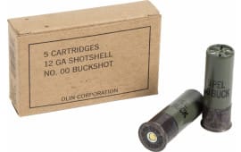 Winchester Ammo Q1544 Military Grade 12GA 2.75" Buckshot 9 Pellets 00 Buck - 5sh Box