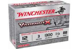 Winchester Ammo X123VBB Varmint X 12GA 3" Buckshot 1-1/2oz BB - 10sh Box