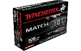 Winchester Ammo S308M Supreme 308 Winchester/7.62 NATO 168 GR Sierra MatchKing Boat Tail Hollow Point - 20rd Box