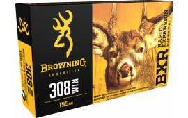 Browning Ammo B192203081 BXC Controlled Expansion 308 Win/7.62 NATO 168 GR Terminal Tip - 20rd Box