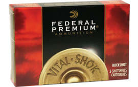 Federal P15600 Vital-Shok 12GA 2.75" Buckshot 12 Pellets 00 Buck - 5sh Box