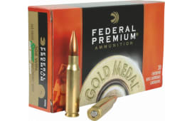 Federal GM308M Gold Medal 308 Winchester/7.62 NATO 168 GR Sierra MatchKing Boat Tail Hollow Point - 20 Round Box - 200 Round Case