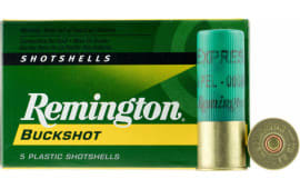Remington Ammunition 12BK000 Express 12GA 2.75" Buckshot 8 Pellets 000 Buck - 5sh Box
