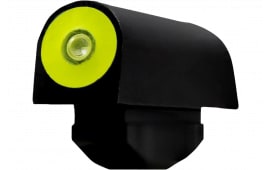 XS Sights RV0003N3Y Big Dot  Tritium Green with Yellow Outline Front Sight Black Frame for Ruger SP101; S&W J Frame