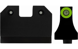 XS Sights GLR021P6G R3D Night Sights 3-Dot Set Tritium Green with Green Outline Front, Green Rear Black Frame for Most Glock