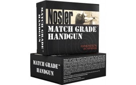 Nosler 51285 Match Grade Handgun 9mm Luger 115 GR Jacketed Hollow Point - 20rd Box