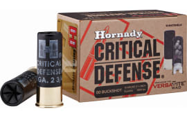 Hornady 86240 Critical Defense 12GA 2.75" Lead 8 Pellets 00 Buck - 10sh Box