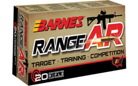 Barnes Bullets 30733 Range AR 300 Blackout 90 gr Open Tip Flat Base (OTFB) - 20rd Box