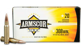 Armscor AC3082N 308 Winchester/7.62 NATO 168 GR Hollow Point Boat Tail - 20rd Box