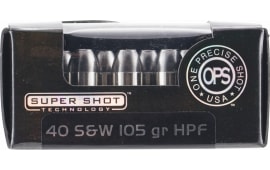 Ammo Inc 40105HPF OPS 40 Smith & Wesson (S&W) 105 GR Hollow Point - 20rd Box