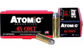 Atomic 00434 Pistol 45 Colt (LC) 200 gr Lead Round Nose Flat Point (LRNFP) - 50rd Box