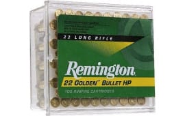 Remington Ammunition 21278 Golden Bullet 22 LR 36 gr Plated Hollow Point - 100rd Box