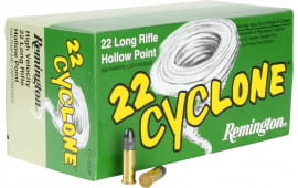 Remington Ammunition CY22HP Cyclone 22 LR Hollow Point 36 GR - 50rd Box
