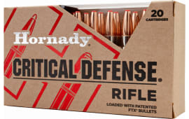 Hornady 80920 Critical Defense FTX 308 Winchester 155 GR Flex Tip Expanding - 20rd Box