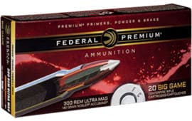 Federal P300RUMA1 Vital-Shok 300 Remington Ultra Magnum (RUM) 180 GR Nosler AccuBond - 20rd Box
