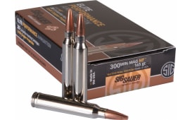 Sig Sauer E3WMH120 Hunting Elite 300 Winchester Magnum 165 GR Copper Solid - 20rd Box
