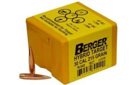 Berger Bullets 30429 Hybrid Target  30 Cal .308 215 gr Hybrid 100 Per Box